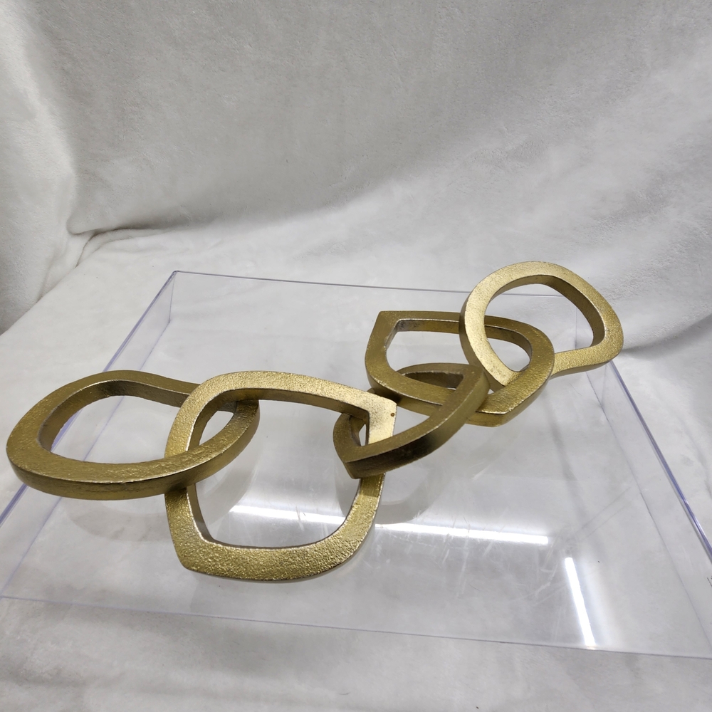 Decor Metal Gold Color Heavy Bell Shaped Links Chain Decorative